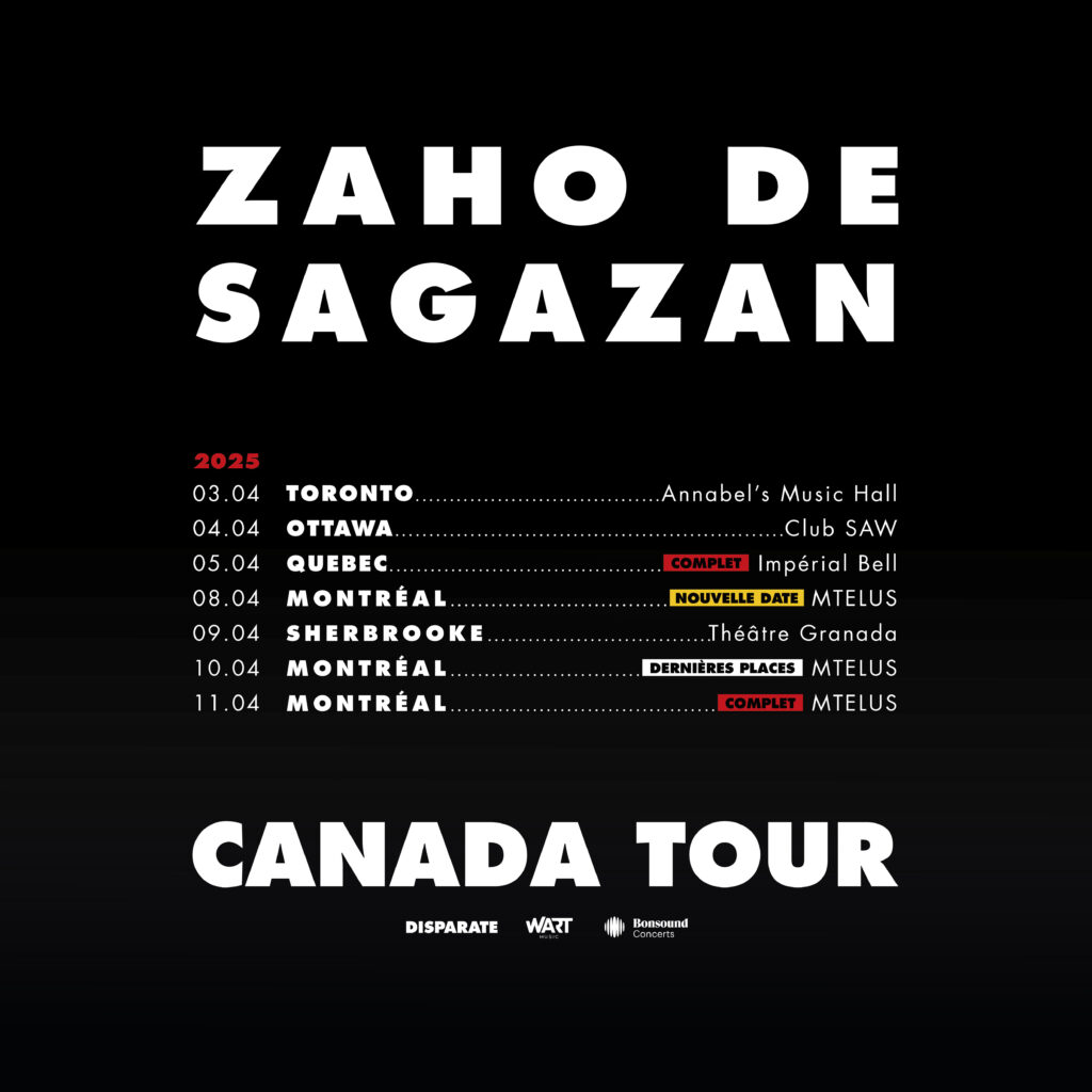 Zaho de Sagazan - Canada Tour