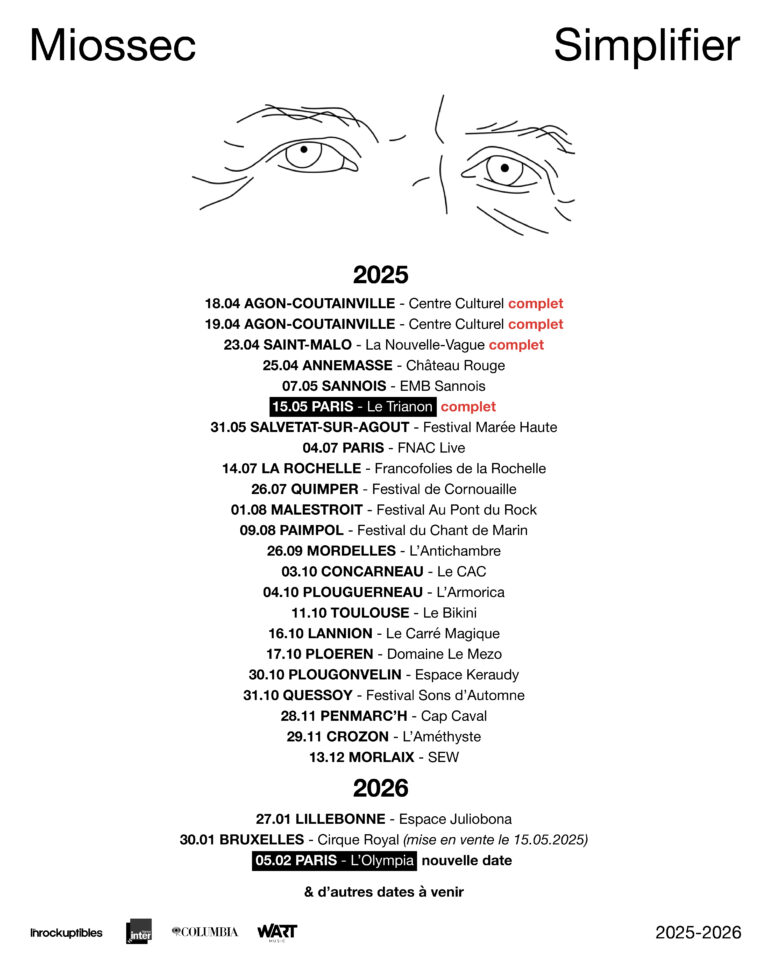 Miossec tour 25-26